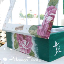 Caja de té Verde Pino