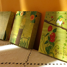 Tríptico Pequeñas Aves