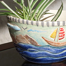 Maceta Cónica Alta Mar